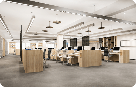 Installation de caméras de sécurité dans des bureaux d'entreprise PME